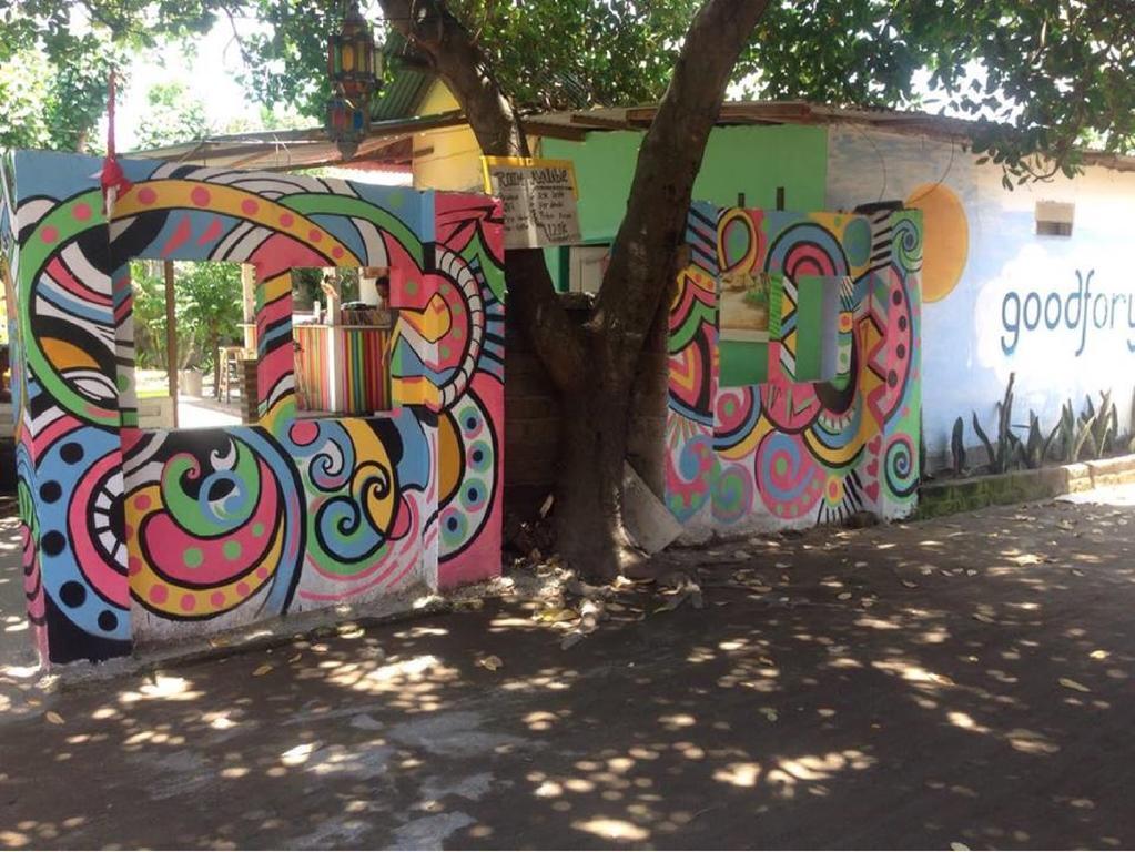 Good For Ya Knee Hostel & Bungalows (Adults Only) Gili Trawangan Eksteriør billede